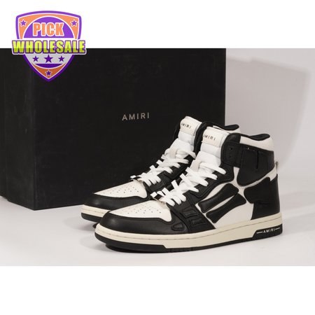 AMIRI Skel Top Hi Black White SIZE: 40-45
