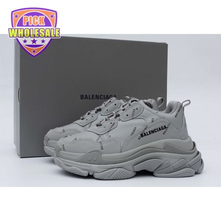 Balenciaga Triple S Allover Logo Gray SIZE: 35-45