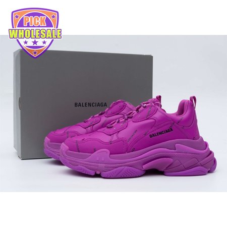 Balenciaga Triple S Allover Logo Purple SIZE: 35-45