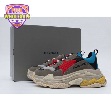 Balenciaga Triple S Grey Red Blue (2018 Reissue) SIZE: 35-45