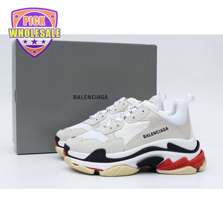 Balenciaga Triple S White Black Red SIZE: 35-45