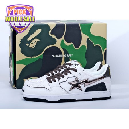 Bape Sk8 Sta White Silver 40-45