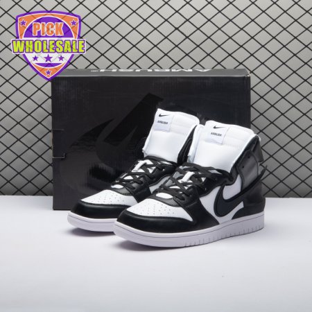 Nike Dunk High AMBUSH Black White Unisex