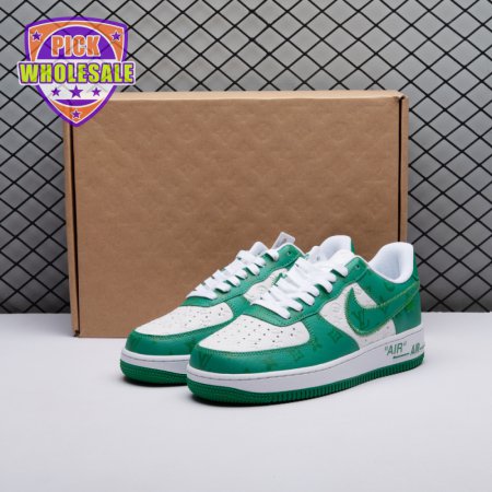 Nike Air Force 1 Low By Virgil Abloh White Green Men's