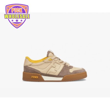 Fendidi Match Ladies Beige Suede Low Top Shoes 35-45
