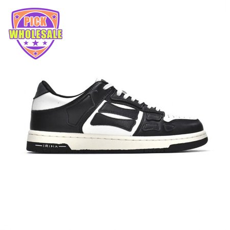 AMIRI Skel Top Low Black White 40-46