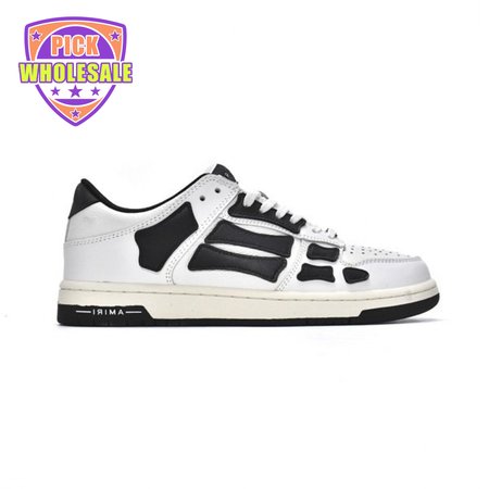 AMIRI Skel Top Low Whtie Black 40-46