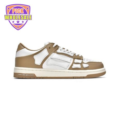 AMIRI Skel Top Low Whtie Brown 40-46