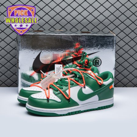 Off-White x Dunk Low 'Pine Green' Unisex