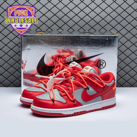 Off-White x Dunk Low 'University Red' Men's