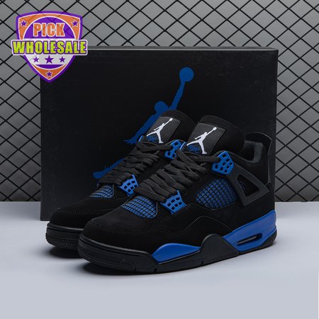 Jordan 4 Retro Black Blue Men's