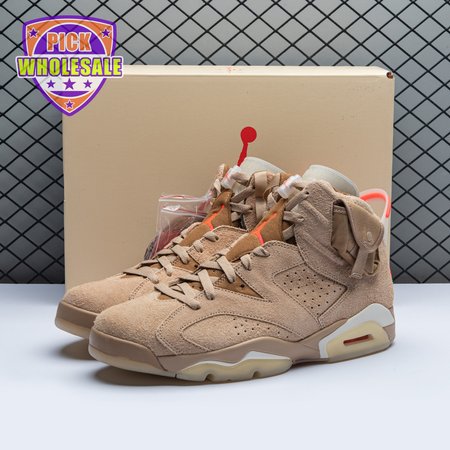 Travis Scott x Air Jordan 6 Retro 'British Khaki' Men's