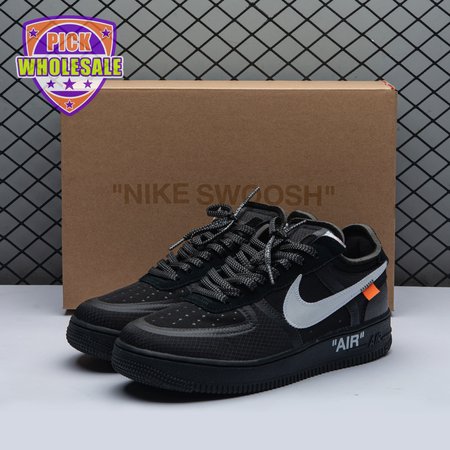 Nike Air Force 1 Low Off-White Black White AO4606 001 Unisex