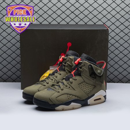 Travis Scott x Air Jordan 6 Retro 'Olive' CN1084 200 Men's