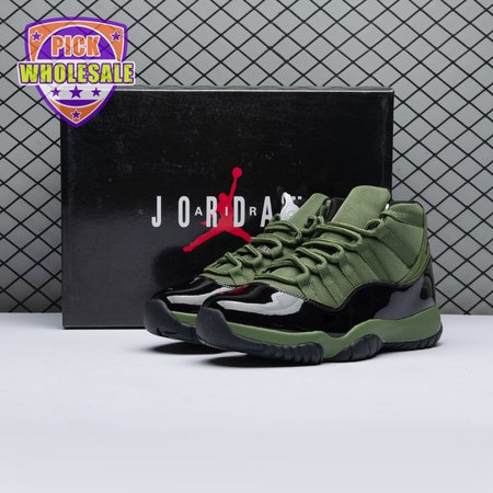 Air Jordan 11 Retro Army Green Black CT8012 300 Men's