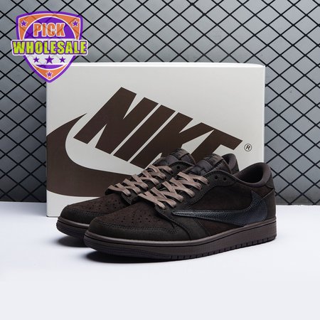 Travis Scott x Air Jordan 1 Low OG Velvet Brown DM7866-202 Unisex