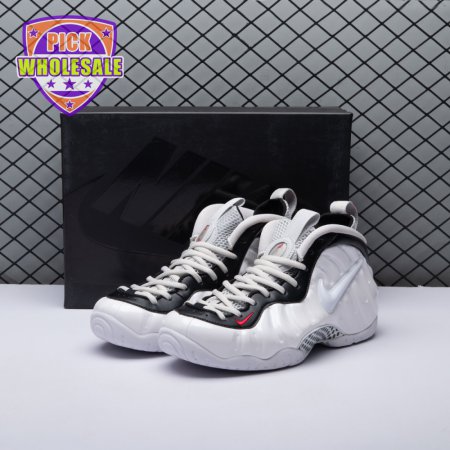 Nike Air Foamposite Pro White Black University Red 624041-103 Men's