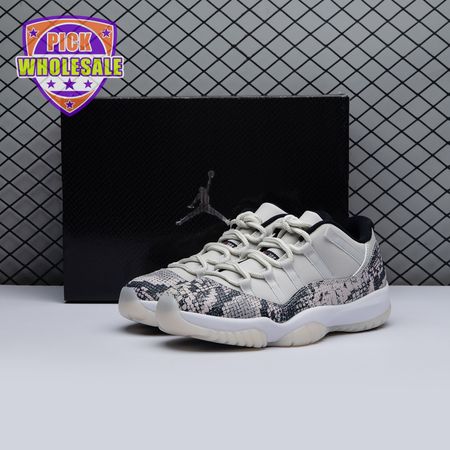 Jordan 11 Retro Low Snake Light Bone CD6846-002 Unisex