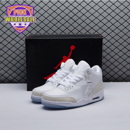 Jordan 3 Retro Pure White 136064-111 Unisex