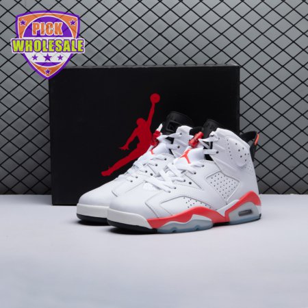 Jordan 6 Retro Infrared White 384664-123 Men's
