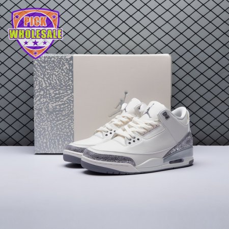 Jordan 3 Retro Sail Cement Grey CK9246-100 Unisex