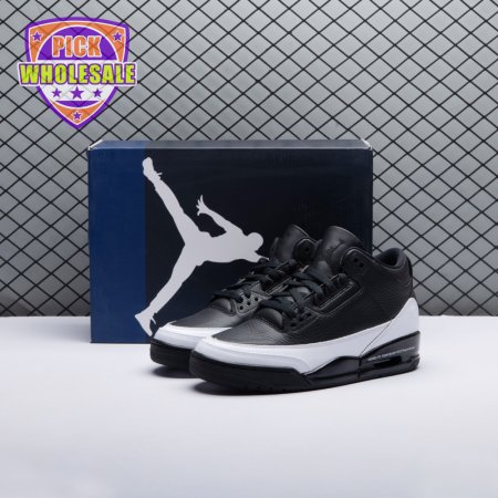 Jordan 3 x Fragment Design Black White DA3595 001 Men's
