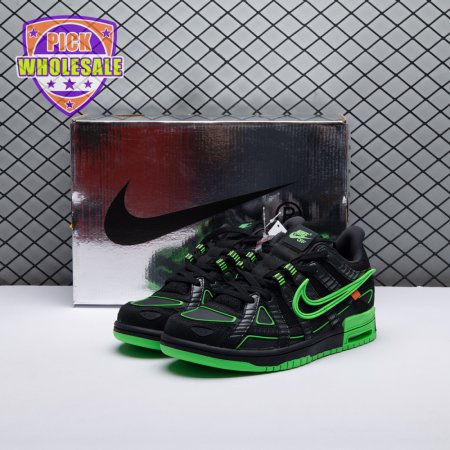 Off-White x Air Rubber Dunk 'Green Strike' Men's