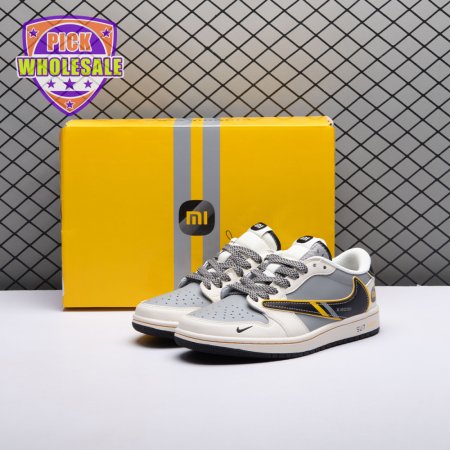 Travis Scott x Fragment Design x Air Jordan 1 Low OG SP AJ1 Su7-Ultra XX3168-162 Unisex