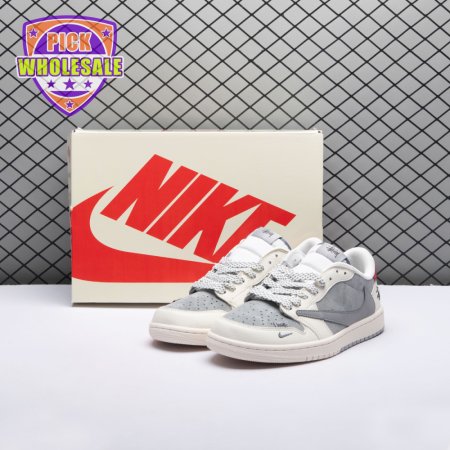 Travis Scott x Fragment Design x Jordan Air Jordan 1 Low OG SP SJ2068-130 Unisex