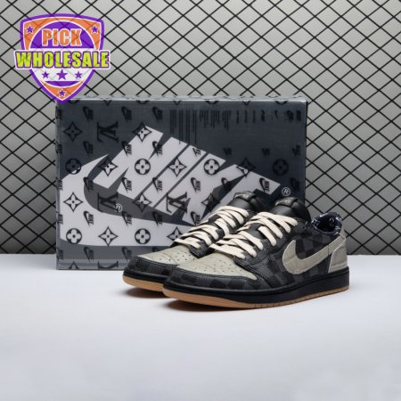 Jordan 1 Low x VL Grey and Black DZ2505-001 Men's