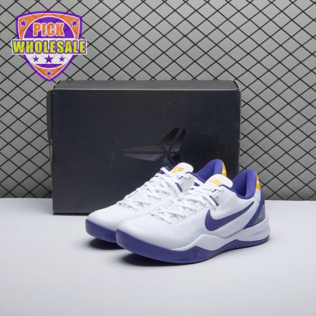 Nike Kobe 8 Protro Whit Court Purple HF7485-001 Men's