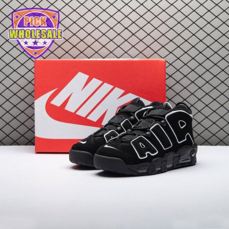 Nike Air More Uptempo Black White 414962-002 Unisex