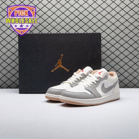 Jordan 1 Low Sail College Grey Rattan 553558-169 Unisex
