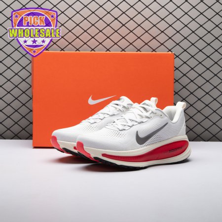 Nike Vomero 18 Platinum Tint Siren Red Light Smoke Grey Metallic Pewter HM6803-001 Unisex