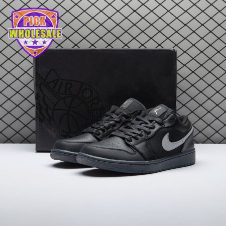 Jordan 1 Low Black White Dark Smoke Grey HV5968-001 Unisex