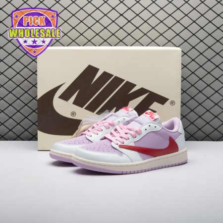 Travis Scott x Air Jordan 1 Low White Pink DM7866-106 Unisex