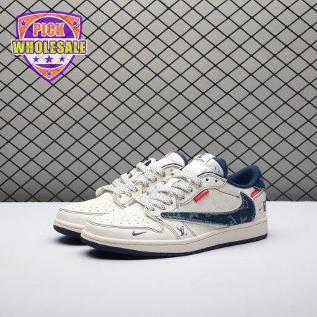 Travis Scott x VL x Jordan 1 Low CX5050-Y16 Unisex