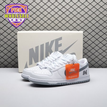 Nike SB Dunk Low 94 White Metallic Silver HQ8487-100 Unisex