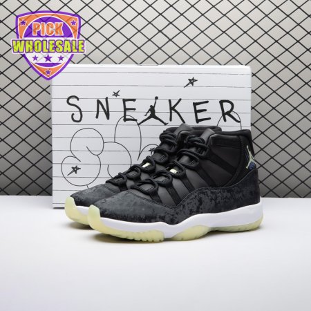 Jordan 11 Retro Black Barely Volt IB1378-001 Unisex