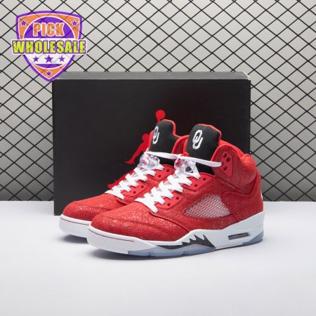 Air Jordan 5 Retro NCAA Oklahoma Sooners PE HQ7978-600 Men's