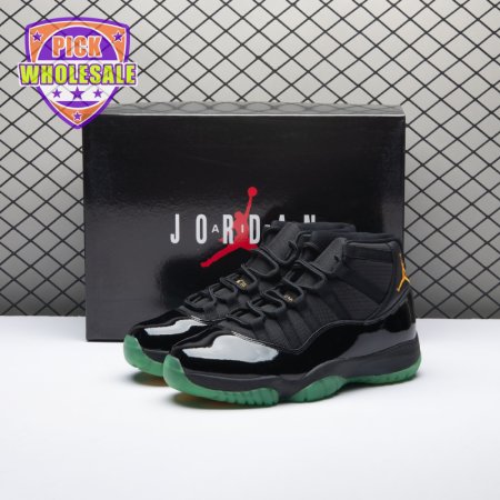 Air Jordan 11 Black Green Yellow CT8012-037 Men's
