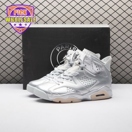Jordan 6 Retro PSG Paris Saint-Germain Silver IQ5135-001 Men's