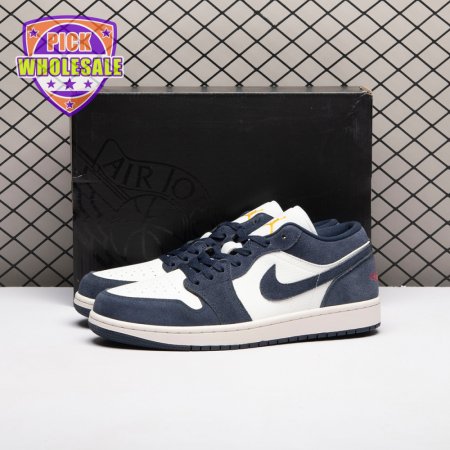 Jordan 1 Low SE Obsidian Suede IO7448-400 Unisex